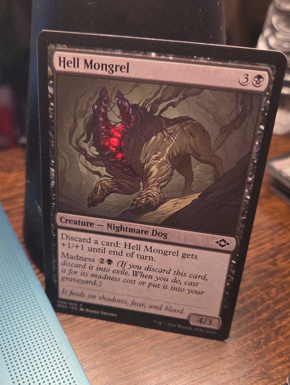 Magic: The Gathering Hell Mongrel - Black Trading Card